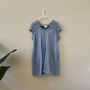 Maeve Anthropologie PAZ Tunic Chambray Shift Dress